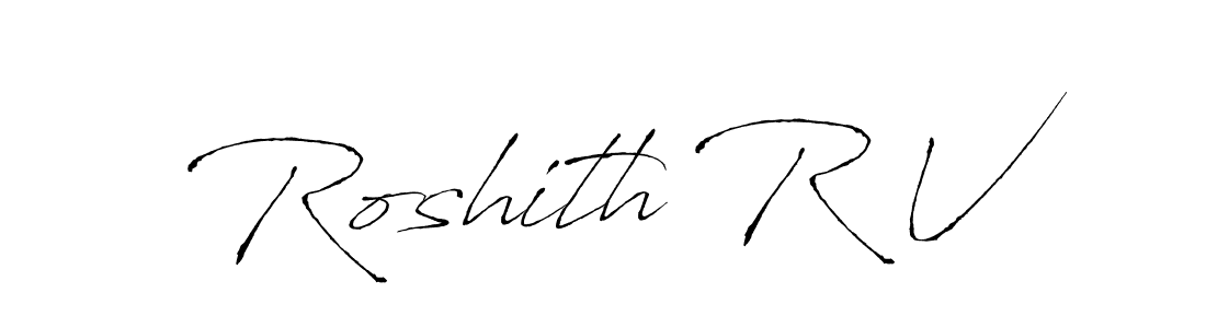 Best and Professional Signature Style for Roshith R V. Antro_Vectra Best Signature Style Collection. Roshith R V signature style 6 images and pictures png