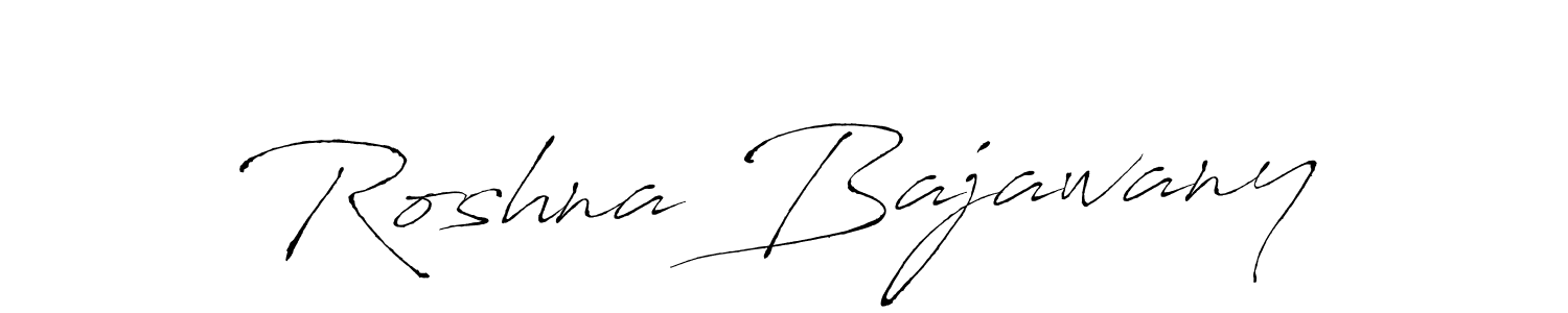 Also You can easily find your signature by using the search form. We will create Roshna Bajawany name handwritten signature images for you free of cost using Antro_Vectra sign style. Roshna Bajawany signature style 6 images and pictures png