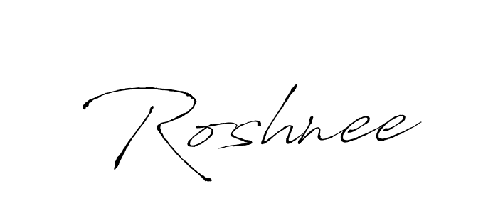 Design your own signature with our free online signature maker. With this signature software, you can create a handwritten (Antro_Vectra) signature for name Roshnee. Roshnee signature style 6 images and pictures png