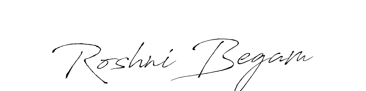 How to make Roshni Begam signature? Antro_Vectra is a professional autograph style. Create handwritten signature for Roshni Begam name. Roshni Begam signature style 6 images and pictures png