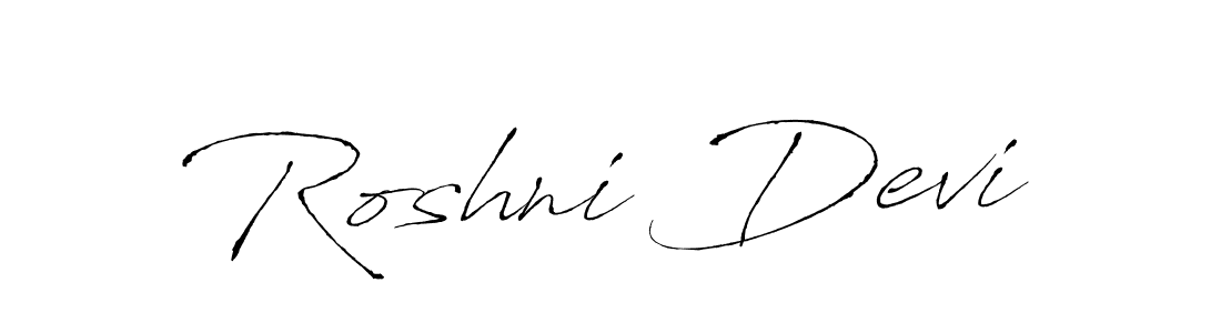 The best way (Antro_Vectra) to make a short signature is to pick only two or three words in your name. The name Roshni Devi include a total of six letters. For converting this name. Roshni Devi signature style 6 images and pictures png