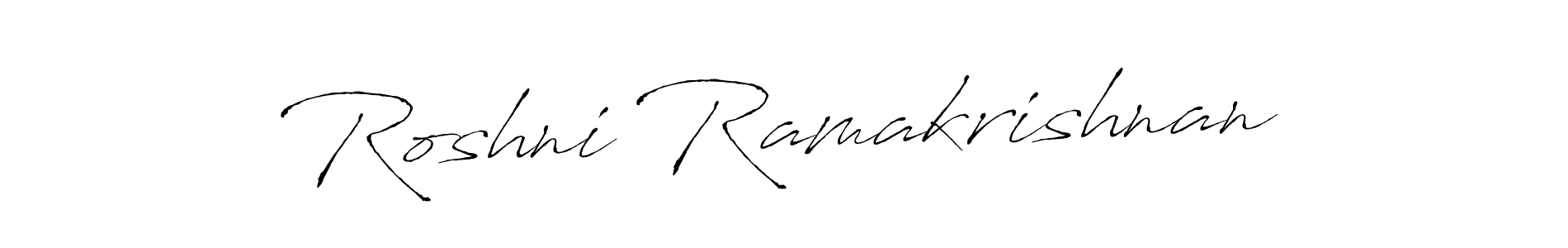 This is the best signature style for the Roshni Ramakrishnan name. Also you like these signature font (Antro_Vectra). Mix name signature. Roshni Ramakrishnan signature style 6 images and pictures png