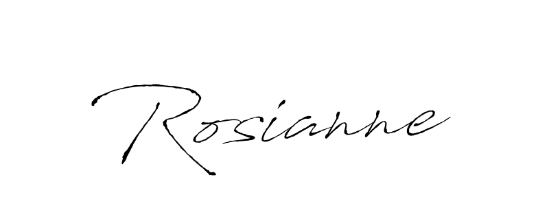 How to make Rosianne signature? Antro_Vectra is a professional autograph style. Create handwritten signature for Rosianne name. Rosianne signature style 6 images and pictures png
