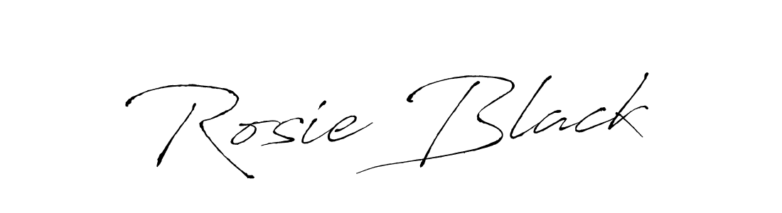 How to make Rosie Black name signature. Use Antro_Vectra style for creating short signs online. This is the latest handwritten sign. Rosie Black signature style 6 images and pictures png