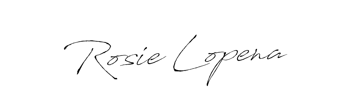 The best way (Antro_Vectra) to make a short signature is to pick only two or three words in your name. The name Rosie Lopena include a total of six letters. For converting this name. Rosie Lopena signature style 6 images and pictures png