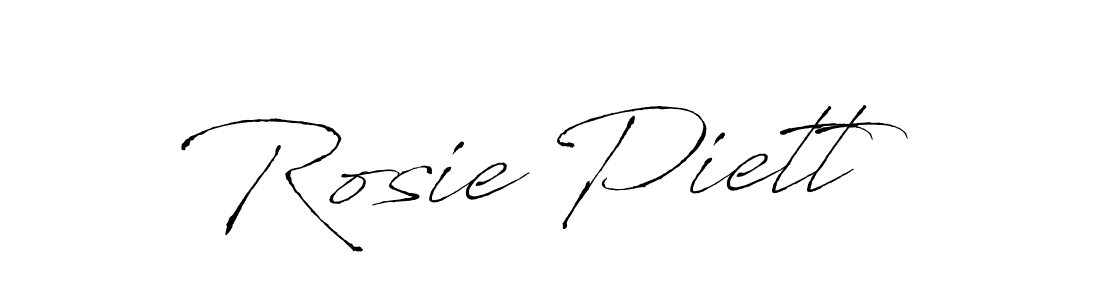 Design your own signature with our free online signature maker. With this signature software, you can create a handwritten (Antro_Vectra) signature for name Rosie Piett. Rosie Piett signature style 6 images and pictures png