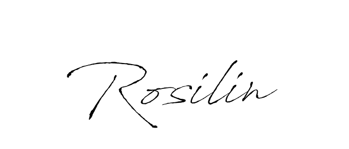 Rosilin stylish signature style. Best Handwritten Sign (Antro_Vectra) for my name. Handwritten Signature Collection Ideas for my name Rosilin. Rosilin signature style 6 images and pictures png