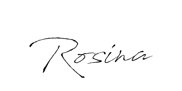 Rosina stylish signature style. Best Handwritten Sign (Antro_Vectra) for my name. Handwritten Signature Collection Ideas for my name Rosina. Rosina signature style 6 images and pictures png