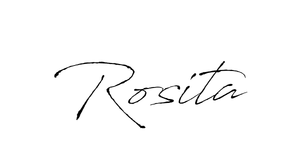 Make a beautiful signature design for name Rosita. With this signature (Antro_Vectra) style, you can create a handwritten signature for free. Rosita signature style 6 images and pictures png