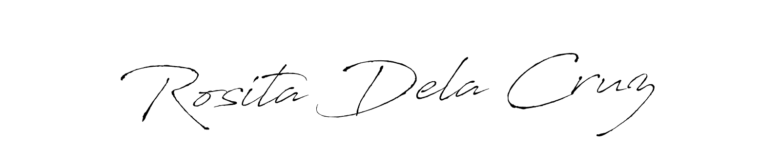 Create a beautiful signature design for name Rosita Dela Cruz. With this signature (Antro_Vectra) fonts, you can make a handwritten signature for free. Rosita Dela Cruz signature style 6 images and pictures png