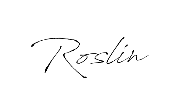 Design your own signature with our free online signature maker. With this signature software, you can create a handwritten (Antro_Vectra) signature for name Roslin. Roslin signature style 6 images and pictures png