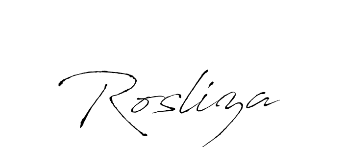 Antro_Vectra is a professional signature style that is perfect for those who want to add a touch of class to their signature. It is also a great choice for those who want to make their signature more unique. Get Rosliza name to fancy signature for free. Rosliza signature style 6 images and pictures png