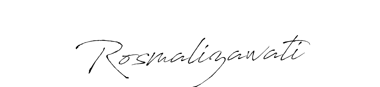 Similarly Antro_Vectra is the best handwritten signature design. Signature creator online .You can use it as an online autograph creator for name Rosmalizawati. Rosmalizawati signature style 6 images and pictures png