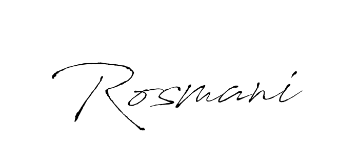 Make a beautiful signature design for name Rosmani. Use this online signature maker to create a handwritten signature for free. Rosmani signature style 6 images and pictures png