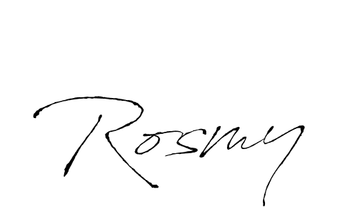 Antro_Vectra is a professional signature style that is perfect for those who want to add a touch of class to their signature. It is also a great choice for those who want to make their signature more unique. Get Rosmy name to fancy signature for free. Rosmy signature style 6 images and pictures png