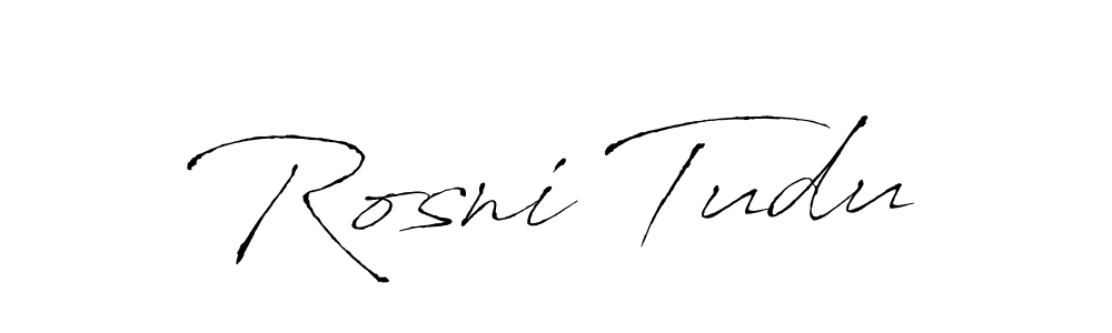 Rosni Tudu stylish signature style. Best Handwritten Sign (Antro_Vectra) for my name. Handwritten Signature Collection Ideas for my name Rosni Tudu. Rosni Tudu signature style 6 images and pictures png