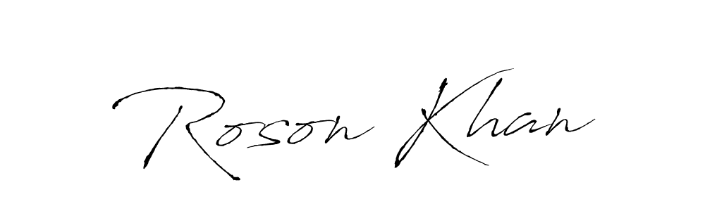 This is the best signature style for the Roson Khan name. Also you like these signature font (Antro_Vectra). Mix name signature. Roson Khan signature style 6 images and pictures png