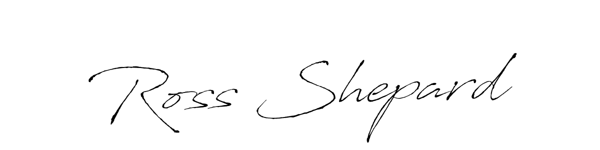 How to make Ross Shepard name signature. Use Antro_Vectra style for creating short signs online. This is the latest handwritten sign. Ross Shepard signature style 6 images and pictures png