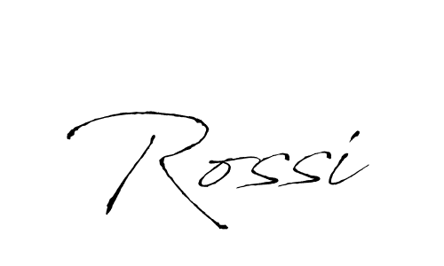 Make a beautiful signature design for name Rossi. With this signature (Antro_Vectra) style, you can create a handwritten signature for free. Rossi signature style 6 images and pictures png