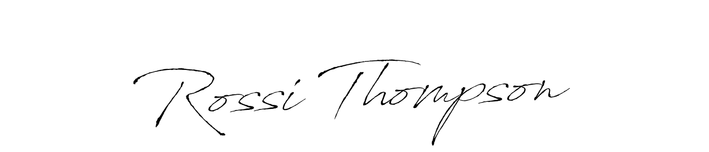 It looks lik you need a new signature style for name Rossi Thompson. Design unique handwritten (Antro_Vectra) signature with our free signature maker in just a few clicks. Rossi Thompson signature style 6 images and pictures png