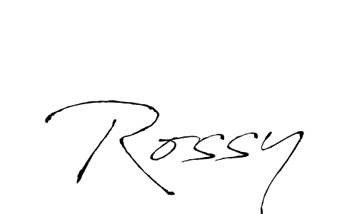 Create a beautiful signature design for name Rossy. With this signature (Antro_Vectra) fonts, you can make a handwritten signature for free. Rossy signature style 6 images and pictures png