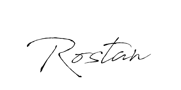 Use a signature maker to create a handwritten signature online. With this signature software, you can design (Antro_Vectra) your own signature for name Rostan. Rostan signature style 6 images and pictures png