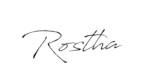 Make a short Rostha signature style. Manage your documents anywhere anytime using Antro_Vectra. Create and add eSignatures, submit forms, share and send files easily. Rostha signature style 6 images and pictures png