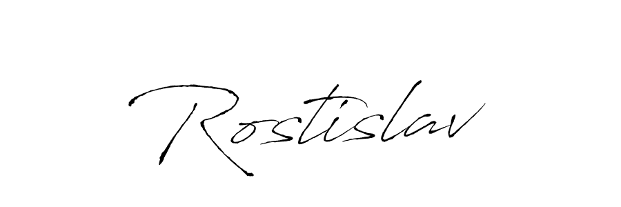 Create a beautiful signature design for name Rostislav. With this signature (Antro_Vectra) fonts, you can make a handwritten signature for free. Rostislav signature style 6 images and pictures png