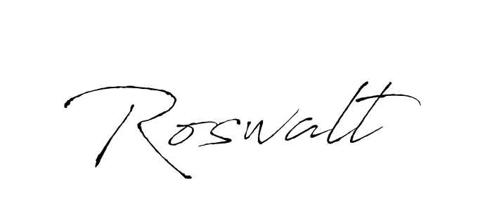 Roswalt stylish signature style. Best Handwritten Sign (Antro_Vectra) for my name. Handwritten Signature Collection Ideas for my name Roswalt. Roswalt signature style 6 images and pictures png
