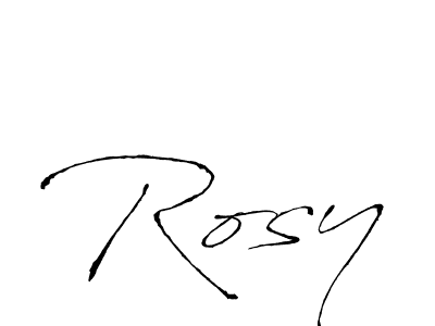 How to make Rosy name signature. Use Antro_Vectra style for creating short signs online. This is the latest handwritten sign. Rosy signature style 6 images and pictures png