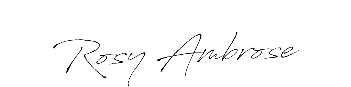 Rosy Ambrose stylish signature style. Best Handwritten Sign (Antro_Vectra) for my name. Handwritten Signature Collection Ideas for my name Rosy Ambrose. Rosy Ambrose signature style 6 images and pictures png