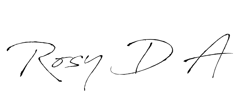 Use a signature maker to create a handwritten signature online. With this signature software, you can design (Antro_Vectra) your own signature for name Rosy D A. Rosy D A signature style 6 images and pictures png