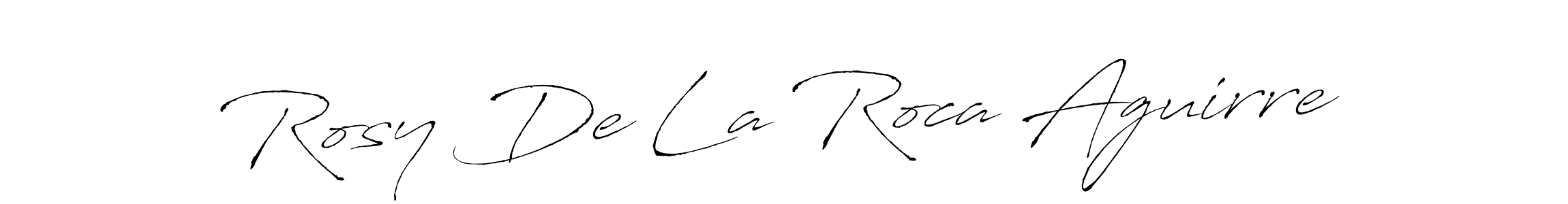 You should practise on your own different ways (Antro_Vectra) to write your name (Rosy De La Roca Aguirre) in signature. don't let someone else do it for you. Rosy De La Roca Aguirre signature style 6 images and pictures png
