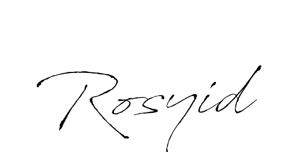 Rosyid stylish signature style. Best Handwritten Sign (Antro_Vectra) for my name. Handwritten Signature Collection Ideas for my name Rosyid. Rosyid signature style 6 images and pictures png