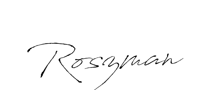 Also we have Roszman name is the best signature style. Create professional handwritten signature collection using Antro_Vectra autograph style. Roszman signature style 6 images and pictures png
