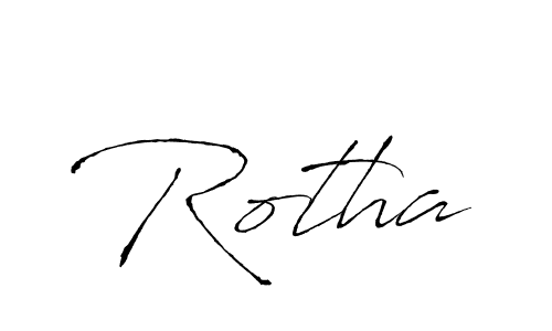 Create a beautiful signature design for name Rotha. With this signature (Antro_Vectra) fonts, you can make a handwritten signature for free. Rotha signature style 6 images and pictures png