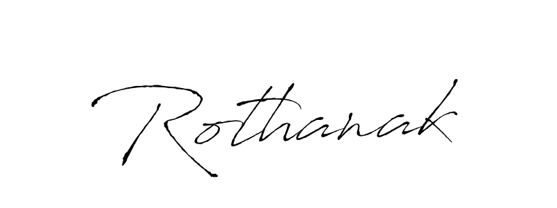 Design your own signature with our free online signature maker. With this signature software, you can create a handwritten (Antro_Vectra) signature for name Rothanak. Rothanak signature style 6 images and pictures png