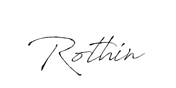 Create a beautiful signature design for name Rothin. With this signature (Antro_Vectra) fonts, you can make a handwritten signature for free. Rothin signature style 6 images and pictures png