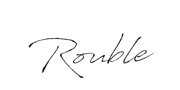 Rouble stylish signature style. Best Handwritten Sign (Antro_Vectra) for my name. Handwritten Signature Collection Ideas for my name Rouble. Rouble signature style 6 images and pictures png