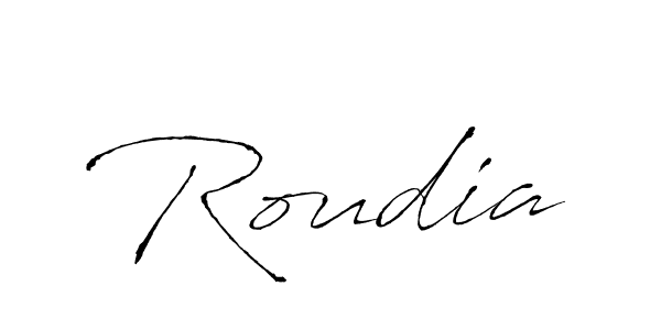 You can use this online signature creator to create a handwritten signature for the name Roudia. This is the best online autograph maker. Roudia signature style 6 images and pictures png