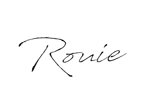 Also we have Rouie name is the best signature style. Create professional handwritten signature collection using Antro_Vectra autograph style. Rouie signature style 6 images and pictures png