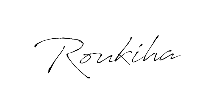 You can use this online signature creator to create a handwritten signature for the name Roukiha. This is the best online autograph maker. Roukiha signature style 6 images and pictures png