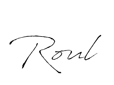 How to Draw Roul signature style? Antro_Vectra is a latest design signature styles for name Roul. Roul signature style 6 images and pictures png