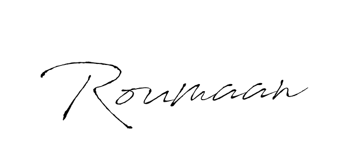 How to make Roumaan signature? Antro_Vectra is a professional autograph style. Create handwritten signature for Roumaan name. Roumaan signature style 6 images and pictures png