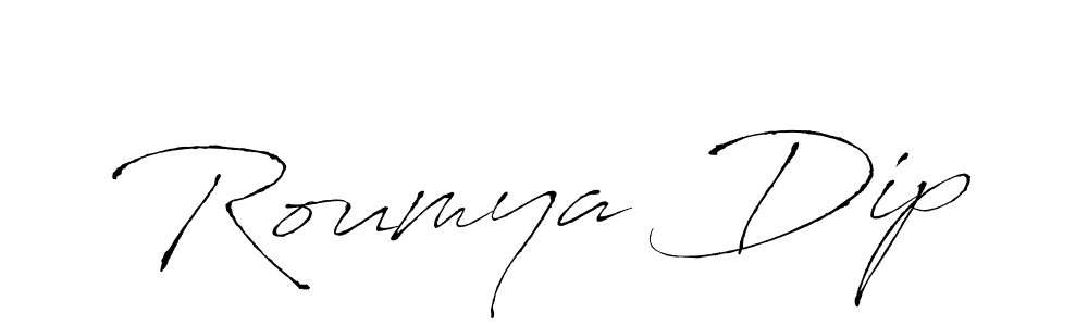 Check out images of Autograph of Roumya Dip name. Actor Roumya Dip Signature Style. Antro_Vectra is a professional sign style online. Roumya Dip signature style 6 images and pictures png