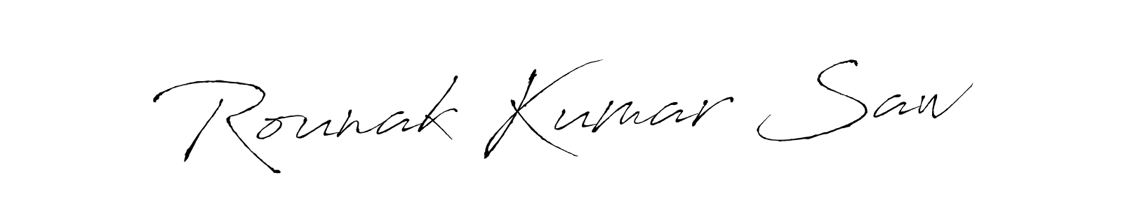 if you are searching for the best signature style for your name Rounak Kumar Saw. so please give up your signature search. here we have designed multiple signature styles  using Antro_Vectra. Rounak Kumar Saw signature style 6 images and pictures png