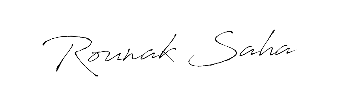 The best way (Antro_Vectra) to make a short signature is to pick only two or three words in your name. The name Rounak Saha include a total of six letters. For converting this name. Rounak Saha signature style 6 images and pictures png