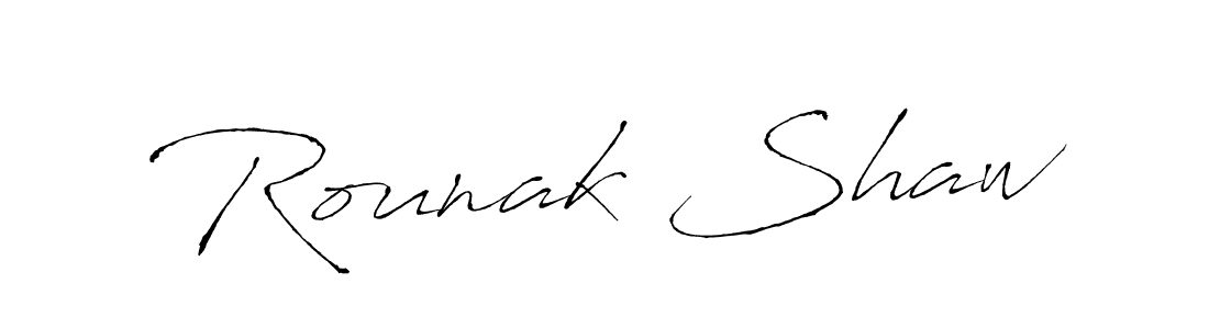 This is the best signature style for the Rounak Shaw name. Also you like these signature font (Antro_Vectra). Mix name signature. Rounak Shaw signature style 6 images and pictures png