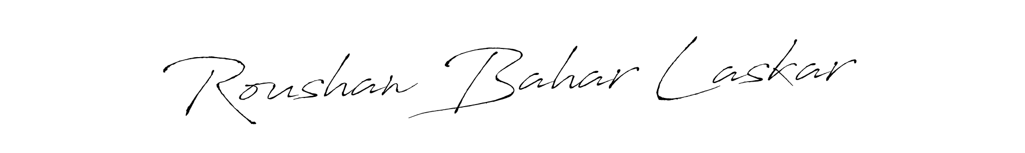Make a beautiful signature design for name Roushan Bahar Laskar. With this signature (Antro_Vectra) style, you can create a handwritten signature for free. Roushan Bahar Laskar signature style 6 images and pictures png