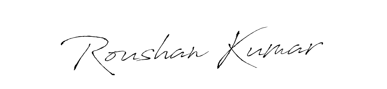 Also You can easily find your signature by using the search form. We will create Roushan Kumar name handwritten signature images for you free of cost using Antro_Vectra sign style. Roushan Kumar signature style 6 images and pictures png